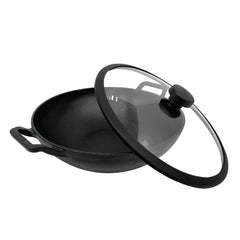 Pans - Meyer - 77Sale, bigsale, Clearance1, f903, KADAI, Meyer - Cast Iron, payday - MEYER CAST IRON กระทะผัดก้นลึก 2 หู ขนาด 24 ซม. DEEP KADAI (48188-C) - PotsandPans.in.th