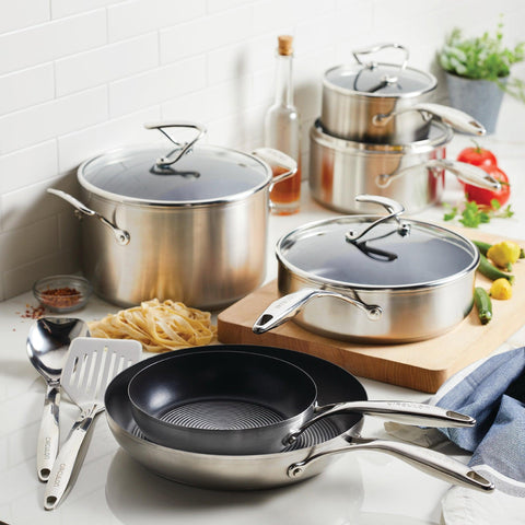 Cookware Set - Circulon - Cookware Set, SET, SteelShiel S-Series, SteelShield - CIRCULON SteelShield S-Series เครื่องครัวสแตนเลสสตีลเคลือบผิวลื่น ชุด 10 ชิ้น Set (70051-T) - PotsandPans.in.th