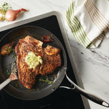 Pans - Circulon - FRYPAN, SteelShiel S-Series, SteelShield, กระทะที่ใช้กับเตาแม่เหล็กไฟฟ้า - CIRCULON SteelShield S-Series กระทะทอดสแตนเลสสตีลเคลือบผิวลื่น ขนาด 28 ซม. Frypan (70195-T) - PotsandPans.in.th