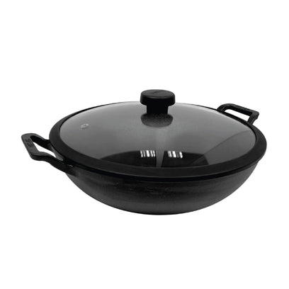 Pans - Meyer - 77Sale, bigsale, Clearance1, f903, KADAI, Meyer - Cast Iron, payday - MEYER CAST IRON กระทะผัดก้นลึก 2 หู ขนาด 24 ซม. DEEP KADAI (48188-C) - PotsandPans.in.th