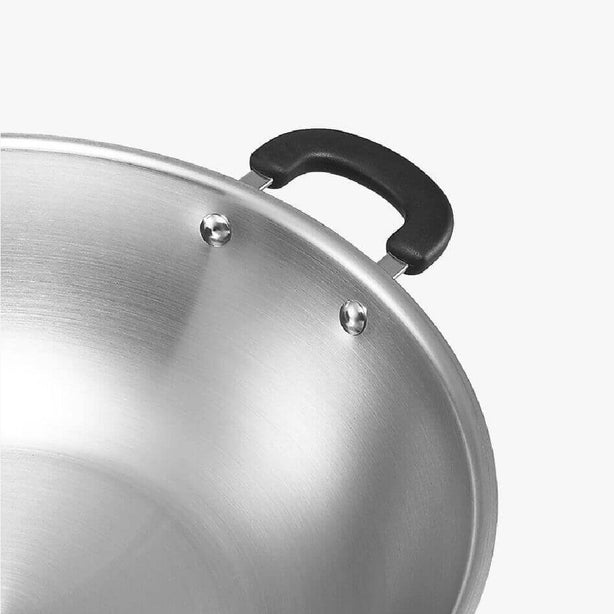 Pans - Meyer - bigsale, Clearance, MayDay, MEYER - FIERA, payday, WOK - MEYER Centennial Stainless Steel กระทะวอคทรงจีน ขนาด 36ซม/14นิ้ว Chinese Wok (74002-C) - PotsandPans.in.th