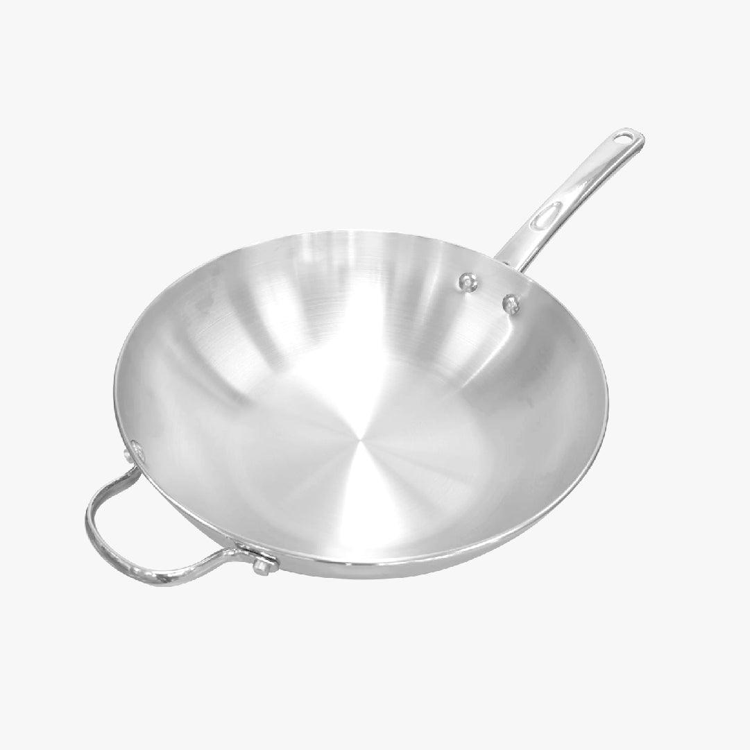 Pans - Meyer - 77Sale, bestselling, bigsale, Mayday, Meyer - Bella Classico, payday, SKILLET, Special Sale - MEYER BELLA CLASSICO กระทะผัดก้นลึกสแตนเลส ขนาด 30 ซม. WOK SKILLET (77298-T) - PotsandPans.in.th