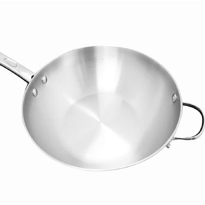 Pans - Meyer - 77Sale, bestselling, bigsale, Mayday, Meyer - Bella Classico, payday, SKILLET, Special Sale - MEYER BELLA CLASSICO กระทะผัดก้นลึกสแตนเลส ขนาด 30 ซม. WOK SKILLET (77298-T) - PotsandPans.in.th