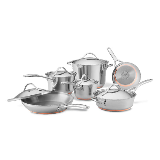 ANOLON NOUVELLE STAINLESS ชุดเครื่องครัวสแตนเลสสตีล 11 ชิ้น SET (77709-T)