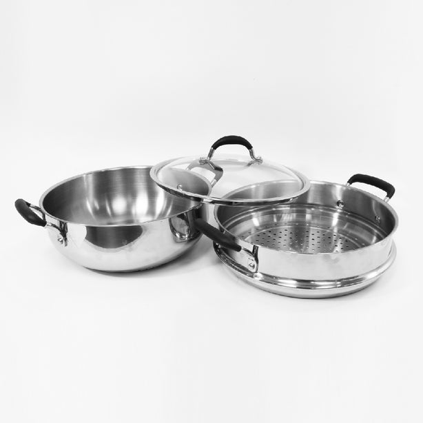 MEYER ชุดซึ้งสแตนเลส 2 ชั้น ขนาด 6.6L/30CM Steamer SET (77939-C)