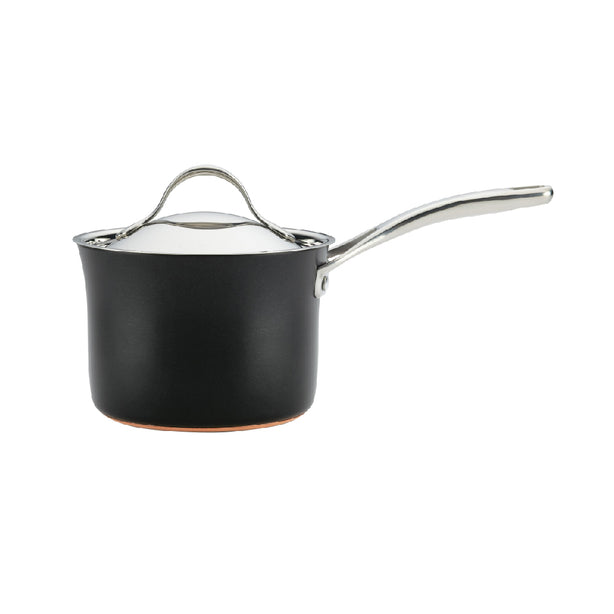 Anolon Nouvelle Copper Luxe Onyx หม้อด้าม  16 ซม. Saucepan 1.9L/16CM (80156-T)