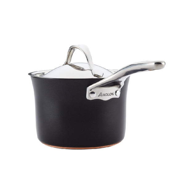 Anolon Nouvelle Copper Luxe Onyx หม้อด้าม  16 ซม. Saucepan 1.9L/16CM (80156-T)