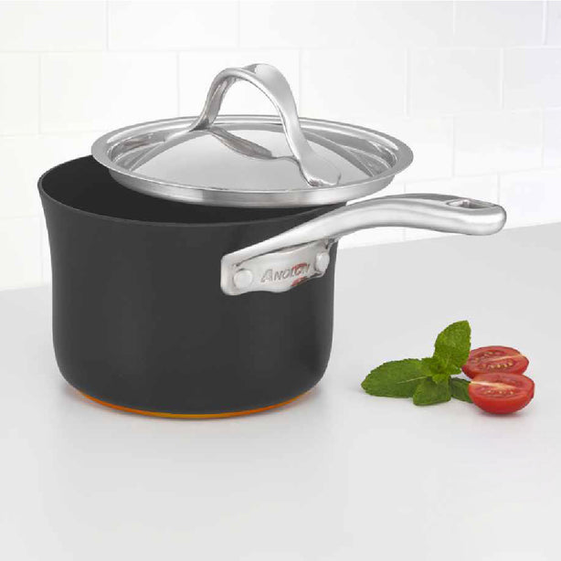 Anolon Nouvelle Copper Luxe Onyx หม้อด้าม  16 ซม. Saucepan 1.9L/16CM (80156-T)