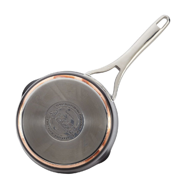 ANOLON NOUVELLE COPPER LUXE ONYX หม้อด้าม ขนาด 20 ซ.ม./3.3 ลิตร STRAINING SAUCEPAN (83880-T)