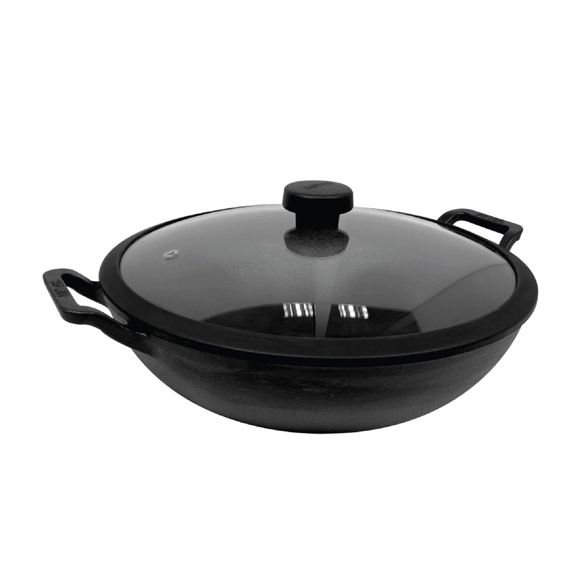 Pans - Meyer - bigsale, f903, KADAI, Mayday, Meyer - Cast Iron - MEYER CAST IRON กระทะผัดก้นลึก 2 หู ขนาด 20 ซม. DEEP KADAI (48187-C) - PotsandPans.in.th