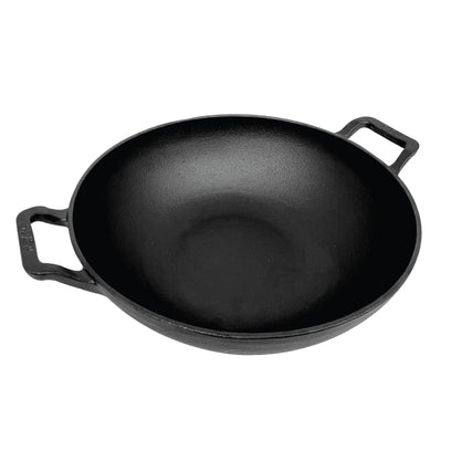 Pans - Meyer - 77Sale, bigsale, Clearance1, f903, KADAI, Meyer - Cast Iron, payday - MEYER CAST IRON กระทะผัดก้นลึก 2 หู ขนาด 24 ซม. DEEP KADAI (48188-C) - PotsandPans.in.th