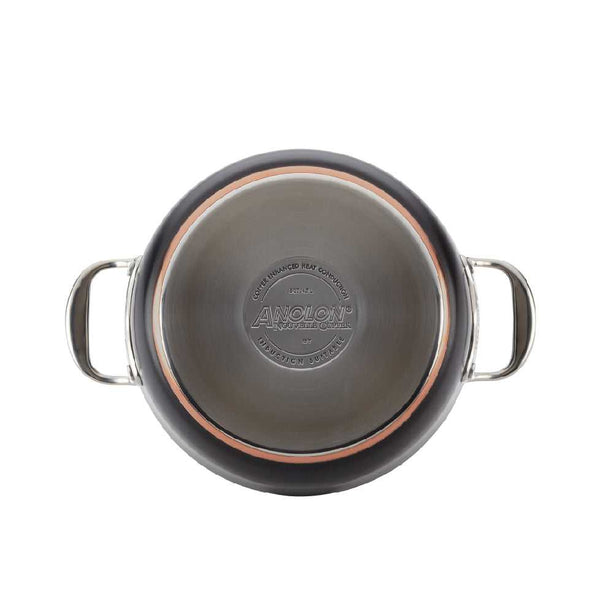 Anolon Nouvelle Copper Luxe Onyx หม้อต้ม ขนาด 20 ซม. Saucepot 4QT/3.8L/20CM (80157-T)