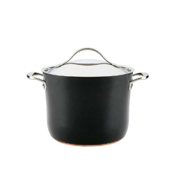 Anolon Nouvelle Copper Luxe Onyx หม้อต้ม ขนาด 20 ซม. Saucepot 4QT/3.8L/20CM (80157-T)