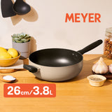 MEYER Bauhaus กระทะเชฟอเนกประสงค์ ขนาด 26 ซม./4.3 ลิตร Chef's pan (13767-TE12)