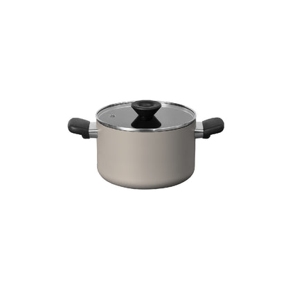 MEYER Bauhaus หม้อต้ม 2 หู ขนาด 20 ซม./3.8 ลิตร พร้อมฝา Stockpot (13768-TE12)