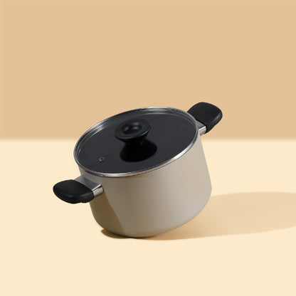 MEYER Bauhaus หม้อต้ม 2 หู ขนาด 20 ซม./3.8 ลิตร พร้อมฝา Stockpot (13768-TE12)