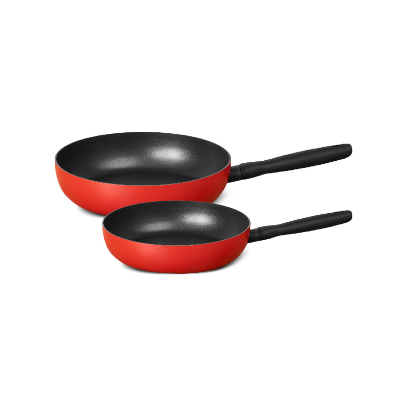 MEYER Bauhaus Induction ชุดกระทะทอดทรงตื้น 2 ชิ้น ขนาด 20, 28 ซม. Frypan set (14210-TE12)