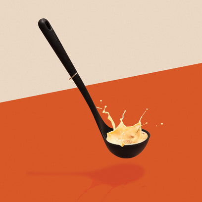 ่จุได้เยอะ MEYER Accent Tools Black กระบวยซิลิโคน Ladle (48387-C)