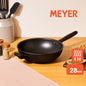 MEYER MIDNIGHT กระทะผัดทรงลึก hard-anodize ขนาด 28 ซม. Stirfry (85078-TE12)