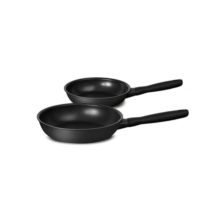 MEYER MIDNIGHT ชุดกระทะทอด hard-anodize ขนาด 20, 28 ซม. จับคู่ 2 ชิ้น Frypan set (85085-TE12)