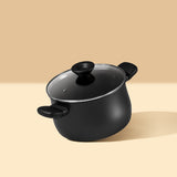 MEYER MIDNIGHT 20CM/3.8L/4QT COV STOCKPOT (85096-TE12)