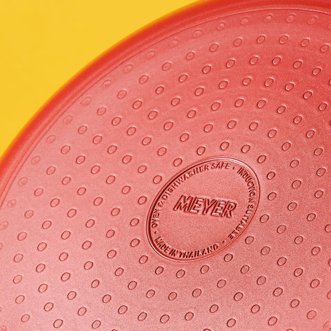MEYER Bauhaus Induction กระทะผัดทรงลึก ขนาด 30 ซม. Stirfry (14205-TE12) ฐานสำหรับเตาแม่เหล็กไฟฟ้า