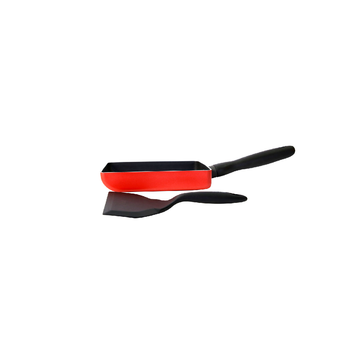 MEYER Bauhaus Induction กระทะไข่ม้วนพร้อมตะหลิวซิลิโคน ขนาด 18 ซม. Egg Roll Pan
