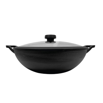 Pans - Meyer - bigsale, KADAI, Meyer - Cast Iron - MEYER CAST IRON กระทะผัดก้นลึก 2 หู ขนาด 20 ซม. DEEP KADAI (48187-C) | PotsandPans