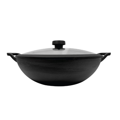Pans - Meyer - bigsale, KADAI, Meyer - Cast Iron - MEYER CAST IRON กระทะผัดก้นลึก 2 หู ขนาด 20 ซม. DEEP KADAI (48187-C) | PotsandPans