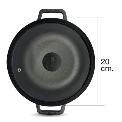 Pans - Meyer - bigsale, KADAI, Meyer - Cast Iron - MEYER CAST IRON กระทะผัดก้นลึก 2 หู ขนาด 20 ซม. DEEP KADAI (48187-C) | PotsandPans