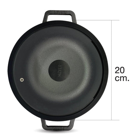 Pans - Meyer - bigsale, KADAI, Meyer - Cast Iron - MEYER CAST IRON กระทะผัดก้นลึก 2 หู ขนาด 20 ซม. DEEP KADAI (48187-C) | PotsandPans