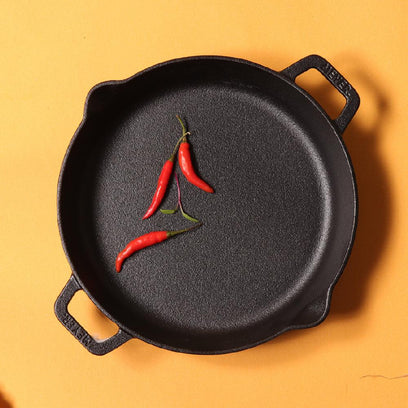 Pans - Meyer, Meyer - Cast Iron, sale, SKILLET - MEYER CAST IRON กระทะทอดเหล็กหล่อ 2 หู ขนาด 22 ซม. TWO SIDE HANDLE SKILLET | PotsandPans