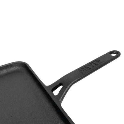 Pans - Meyer - bestselling, DoubleSale, Grill Pan, Meyer - Cast Iron, payday, Special Sale, Tawa - MEYER CAST IRON กระทะเครปเหล็กหล่อ ขนาด 28 ซม. PRE-SEASONED SQUARE FLAT TAWA (48243-C) | PotsandPans