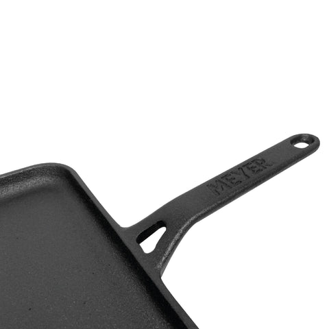 Pans - Meyer - bestselling, DoubleSale, Grill Pan, Meyer - Cast Iron, payday, Special Sale, Tawa - MEYER CAST IRON กระทะเครปเหล็กหล่อ ขนาด 28 ซม. PRE-SEASONED SQUARE FLAT TAWA (48243-C) | PotsandPans