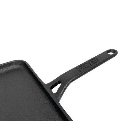 Pans - Meyer - bestselling, DoubleSale, Grill Pan, Meyer - Cast Iron, payday, Special Sale, Tawa - MEYER CAST IRON กระทะเครปเหล็กหล่อ ขนาด 28 ซม. PRE-SEASONED SQUARE FLAT TAWA (48243-C) | PotsandPans