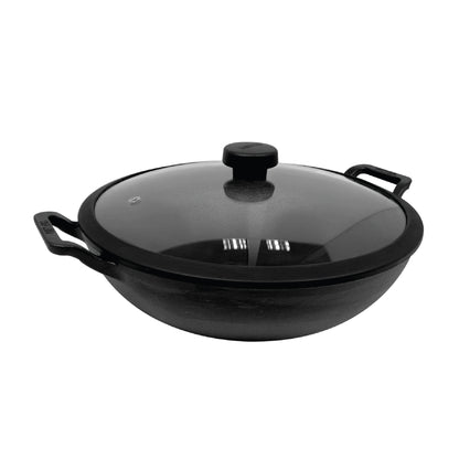 Pans - Meyer - Best Sellers, bestselling, bigsale, KADAI, Meyer - Cast Iron - MEYER CAST IRON กระทะผัดก้นลึก 2 หู ขนาด 30 ซม. KADAI (48186-C) | PotsandPans