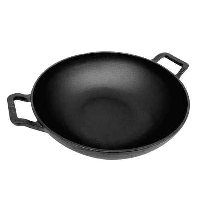 Pans - Meyer - Best Sellers, bestselling, bigsale, KADAI, Meyer - Cast Iron - MEYER CAST IRON กระทะผัดก้นลึก 2 หู ขนาด 30 ซม. KADAI (48186-C) | PotsandPans