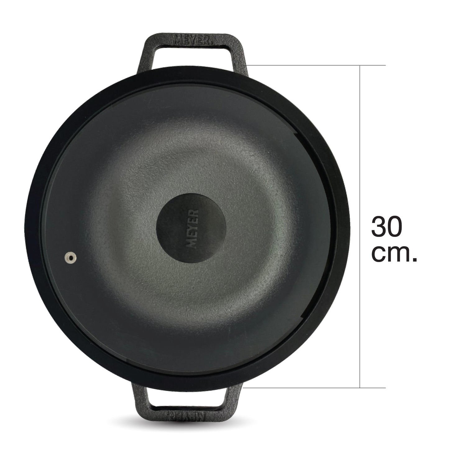 Pans - Meyer - Best Sellers, bestselling, bigsale, KADAI, Meyer - Cast Iron - MEYER CAST IRON กระทะผัดก้นลึก 2 หู ขนาด 30 ซม. KADAI (48186-C) | PotsandPans
