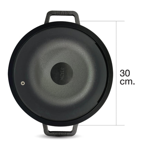 Pans - Meyer - Best Sellers, bestselling, bigsale, KADAI, Meyer - Cast Iron - MEYER CAST IRON กระทะผัดก้นลึก 2 หู ขนาด 30 ซม. KADAI (48186-C) | PotsandPans