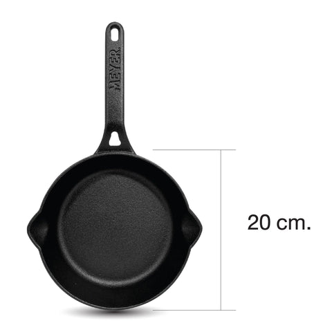 Pans - Meyer - Best Sellers, bestselling, bigsale, Meyer - Cast Iron, OPEN SKILLET, payday, SKILLET, SPECIAL SALE - MEYER CAST IRON กระทะทอดเหล็กหล่อ  20CM FRYPAN (48121-C) | PotsandPans
