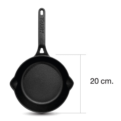 Pans - Meyer - Best Sellers, bestselling, bigsale, Meyer - Cast Iron, OPEN SKILLET, payday, SKILLET, SPECIAL SALE - MEYER CAST IRON กระทะทอดเหล็กหล่อ  20CM FRYPAN (48121-C) | PotsandPans