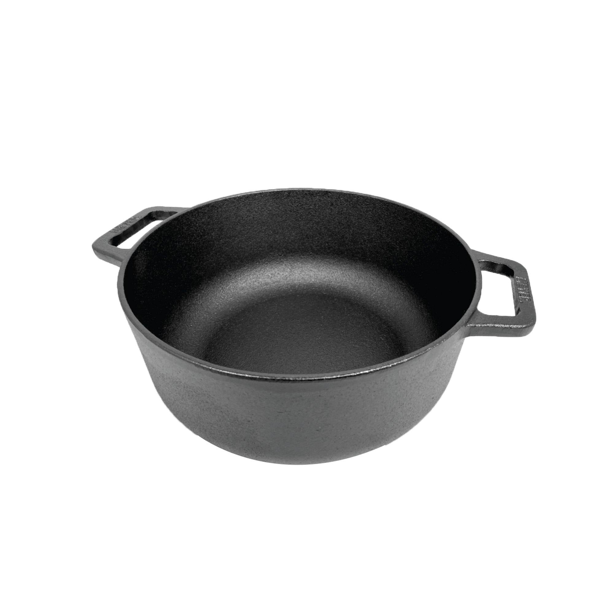 Pots - Meyer - Best Sellers, bestselling, bigsale, Meyer - Cast Iron, SAUTE, Sauteuse, SPECIAL SALE - MEYER CAST IRON หม้อเหล็กหล่อ 2 หู ขนาด 20 ซม. SAUTEUSE WITH GLASS LID | PotsandPans