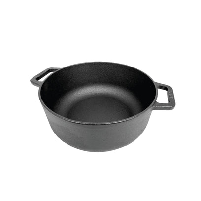 Pots - Meyer - Best Sellers, bestselling, bigsale, Meyer - Cast Iron, SAUTE, Sauteuse, SPECIAL SALE - MEYER CAST IRON หม้อเหล็กหล่อ 2 หู ขนาด 20 ซม. SAUTEUSE WITH GLASS LID | PotsandPans