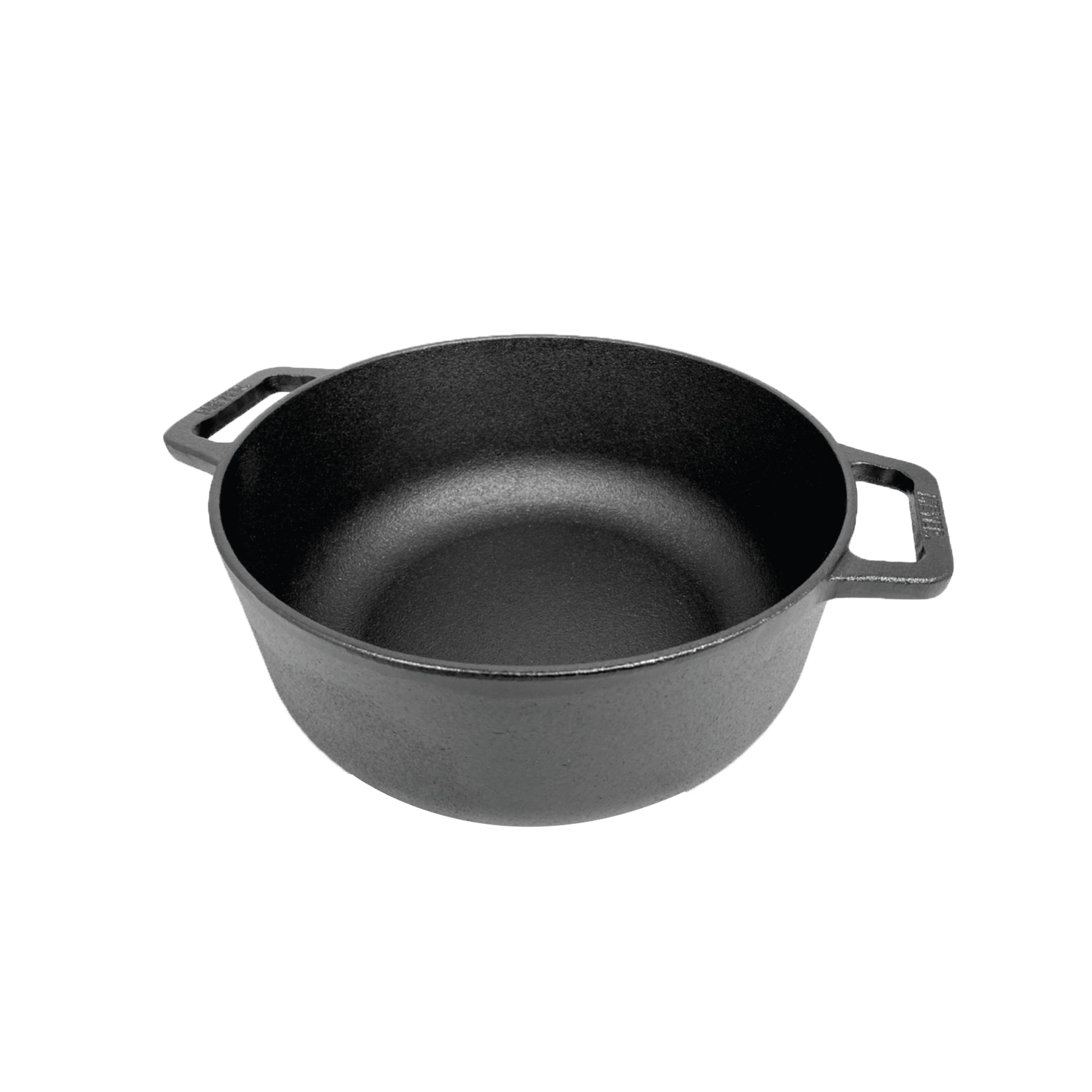 Pots - Meyer - Best Sellers, bestselling, bigsale, Meyer - Cast Iron, SAUTE, Sauteuse, SPECIAL SALE - MEYER CAST IRON หม้อเหล็กหล่อ 2 หู ขนาด 24 ซม. SAUTEUSE WITH GLASS LID (48241-C) | PotsandPans