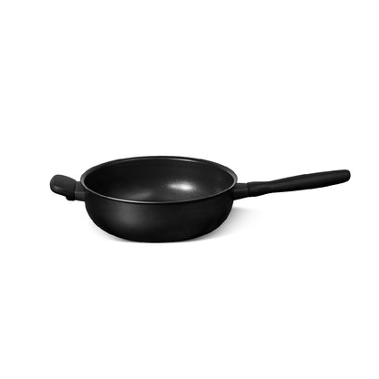 MEYER MIDNIGHT กระทะเชฟอเนกประสงค์ hard-anodize ขนาด 26 ซม./4.3 ลิตร Chef's pan (85076-TE12)
กระทะเทฟลอน ทรงลึก สำหรับผัดและทอด ทนความร้อน ใช้ได้กับเตาทุกชนิด ล้างง่าย ไม่ติดกระทะ