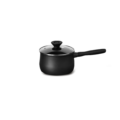 MEYER MIDNIGHT หม้อมีด้ามจับ hard-anodize ขนาด 18 ซม./2.8 ลิตร พร้อมฝา Saucepan (85072-TE12) หม้อเทฟลอน ทนความร้อน ใช้ได้กับเตาทุกชนิด ล้างง่าย ไม่ติดหม้อ  มีมอก.