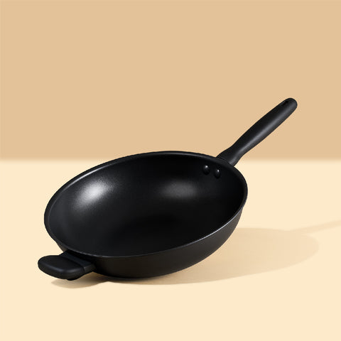 MEYER MIDNIGHT กระทะผัดทรงลึก hard-anodize ขนาด 30 ซม. Stirfry (85079-TE12) เคลือบ non-stick แข็งแรง ทนทาน 