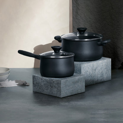 เครื่องครัว MEYER MIDNIGHT  ทนความร้อน ใช้ได้กับเตาทุกชนิด ล้างง่าย ไม่ติดหม้อ  มีมอก.