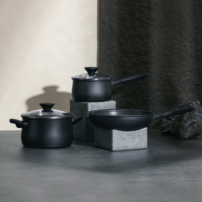 เครื่องครัว MEYER MIDNIGHT  ทนความร้อน ใช้ได้กับเตาทุกชนิด ล้างง่าย ไม่ติดหม้อ  มีมอก.